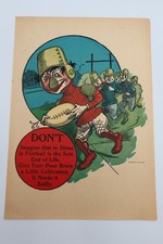 VINEGAR VALENTINE FOOTBALL FIEND FANATIC FAN PLAYER C HOWARD PRINT