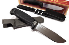 MORA SWEDEN MORAKNIV BLACK AMBER FULL FLAT S STAINLESS STEEL UTILITY KNIFE