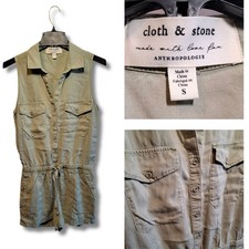 Anthropologie Cloth and Stone Women's Romper  Olive Drab Green  Small