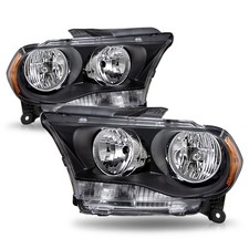 Lhrh For 2011-2013 Dodge Durango Black Headlights Halogen Headlamps Model Lhrh For 2011-2013 Dodge Durango Black Headlights Halogen Headlamps Model