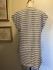 Medium Ann Mashburn Black And White Vest Long Sleeveless Duster — photo 6