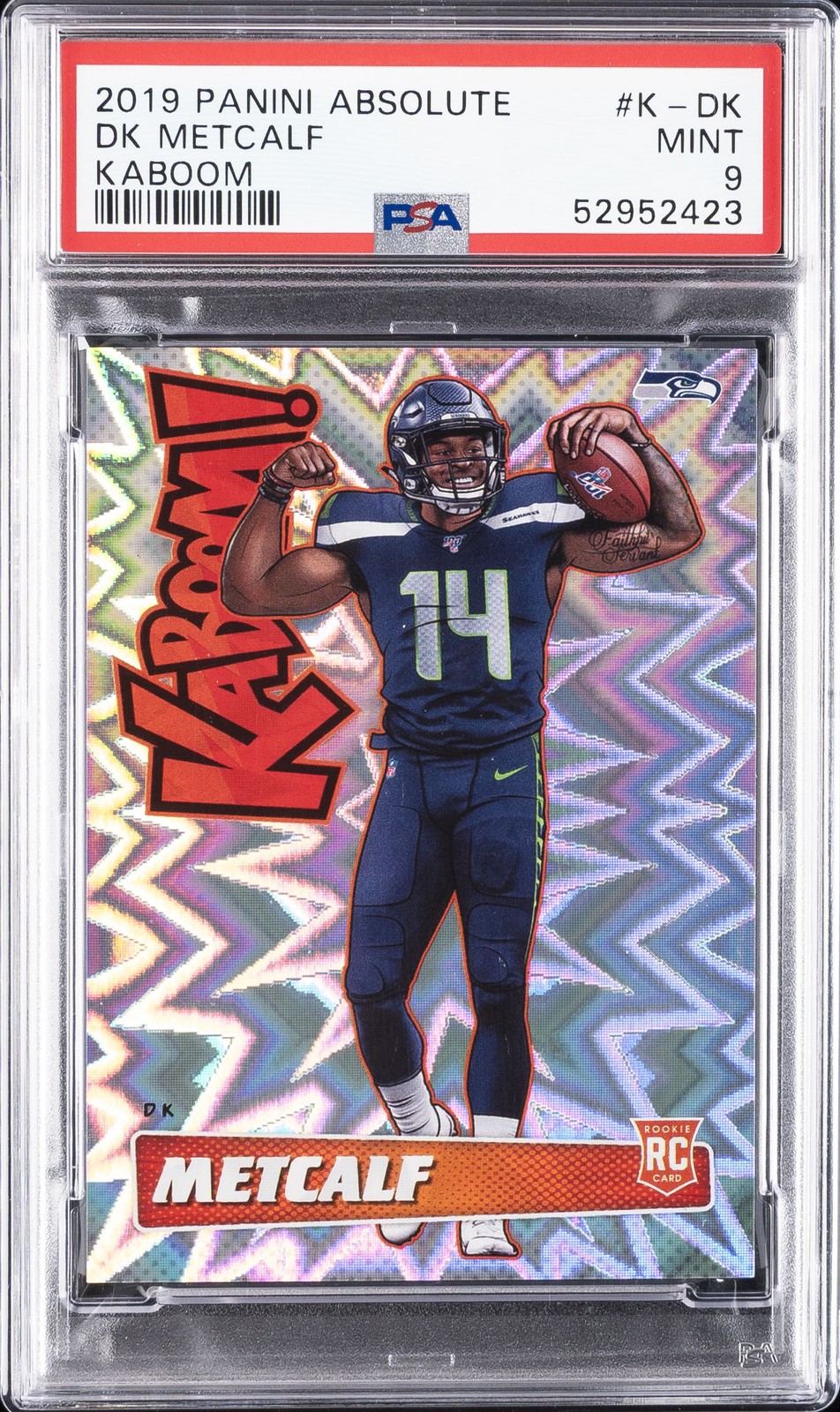 2019 PANINI ABSOLUTE KABOOM! #K-DK DK METCALF PSA 9