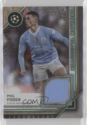 2023 Museum Collection UEFA Champions League Aquamarine 160/199 Phil Foden 0ef9