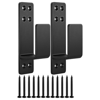2 Pcs Door Bolt Bracket U Brackets Heavy Duty Shed Hardware Barn Kits