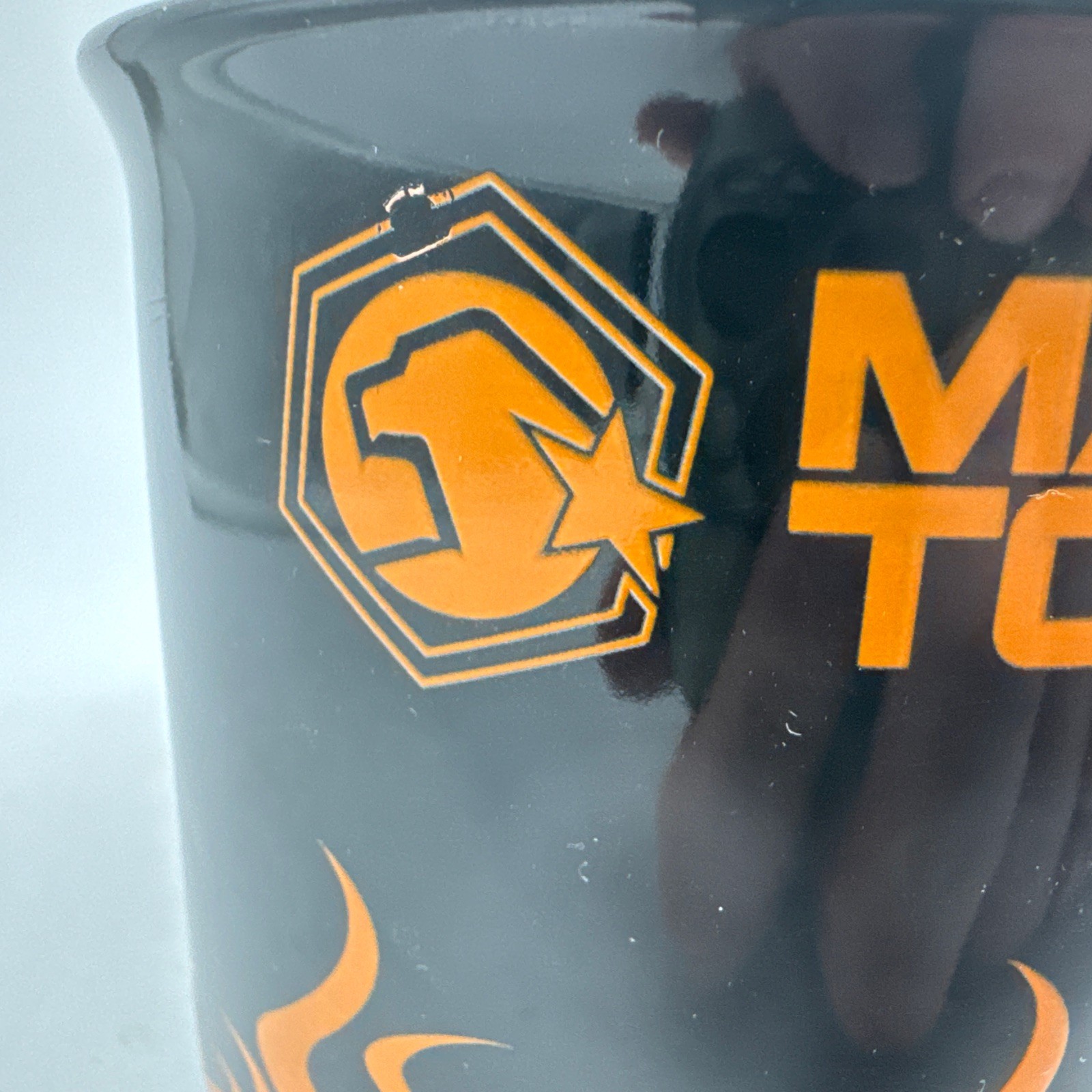 MATCO TOOLS Coffee Mug Cup Black With Flames We’re The Source