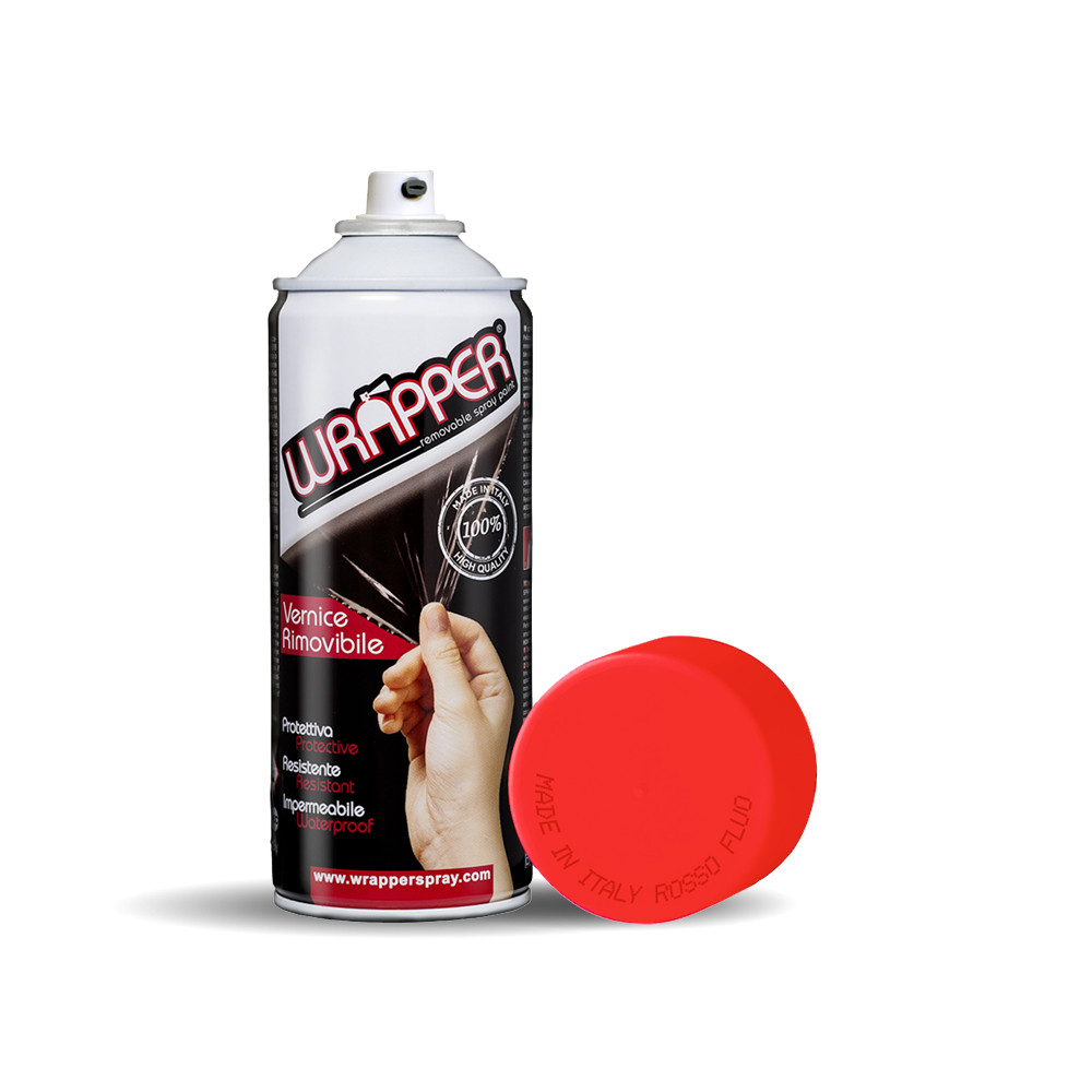 Pellicola Spray Rimovibile Rosso Fluo 400ml: Personalizzazione Professionale