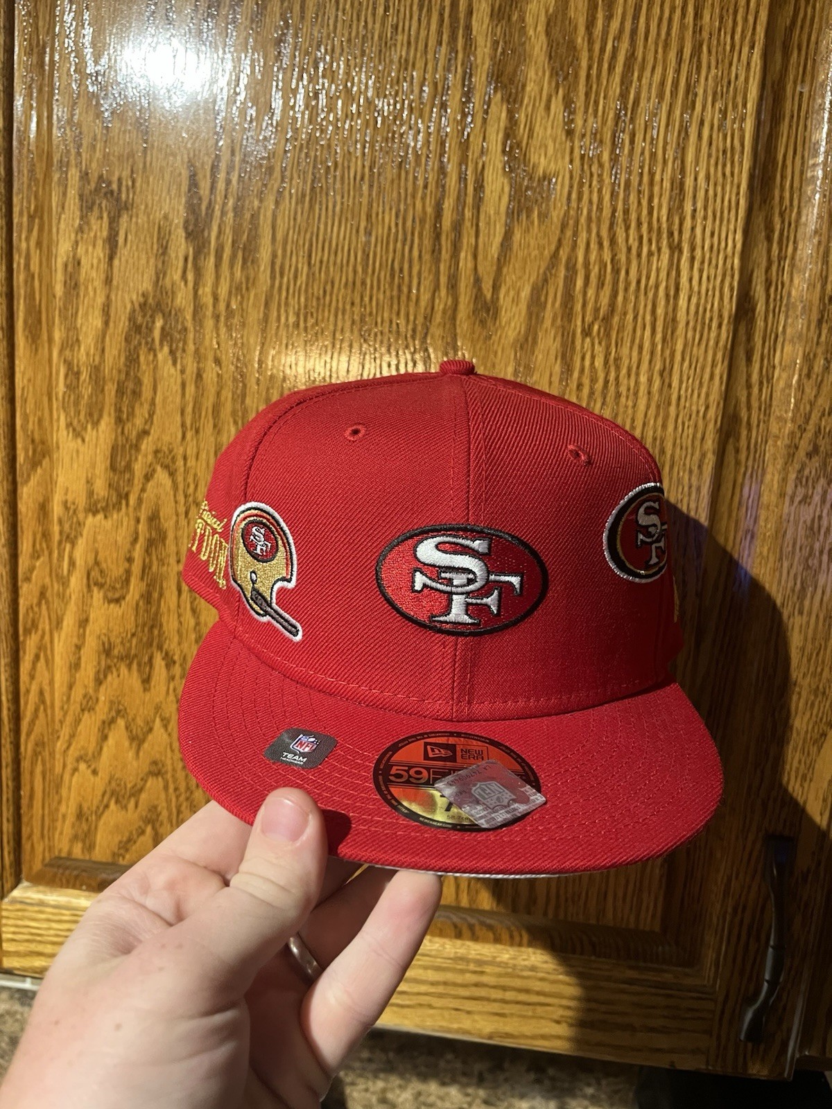 New Era Just Don San Francisco 49ers Fitted Hat Size 7 3/8 NFL 59Fifty Cap NEW