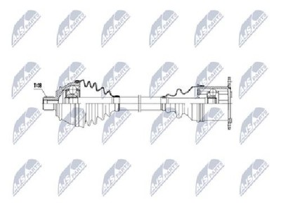 Genuine NTY Drive Shaft NPW-AU-057 for Audi