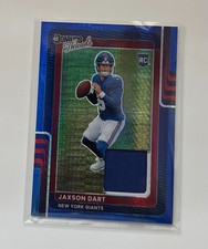 JAXSON DART Rookie 2025 Donruss Optic Threads Blue Hyper Prizm Giants #DTBH-JDT