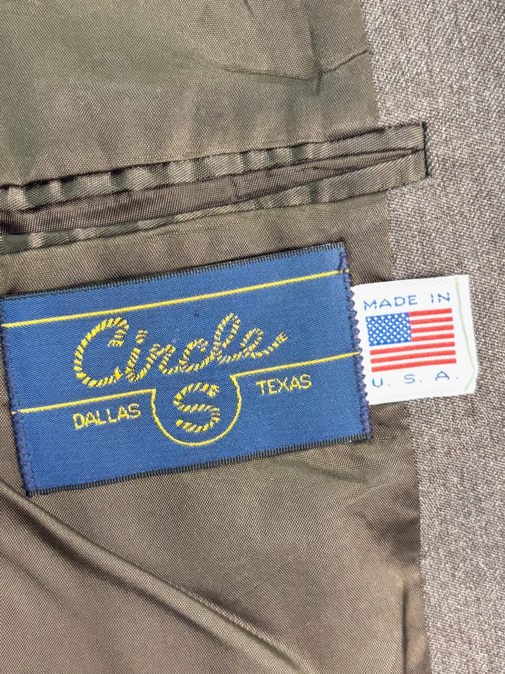 De Colección Circle S EE. UU. 42R Marrón Western Blazer Chaqueta Traje Deportivo Abrigo Tejido Vaquero Foto 4 de 4