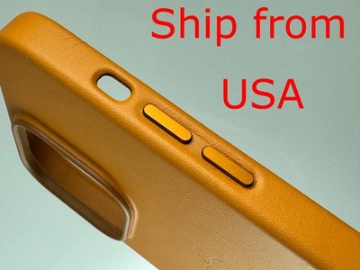 Original OEM Apple Magsafe Leather Case for iPhone 14 Pro Golden Brown Prototype