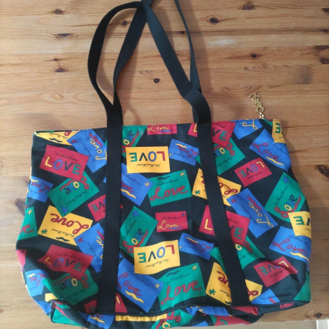 Borsa YSL Yves Saint Laurent colorata modello LOVE anni 80 90