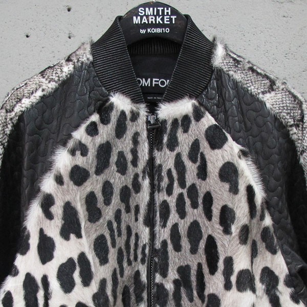 Tom Ford Leopard Python Print Bomber Jacket Size … - image 4