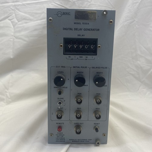 BNC BERKELEY NUCLEONICS CORP MODEL 7030A DIGITAL DELAY GENERATOR NIM Module