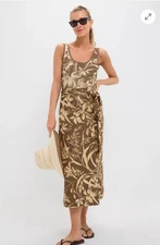 TUCKERNUCK LINEN SARONG MARGOT DUNE BREEZE SIZE SMALL