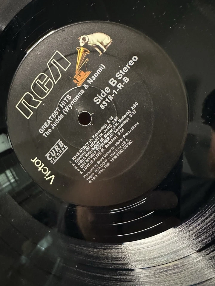 Виниловая пластинка The Judds 1988 RCA Victor 8318-1-R Wynonna Naomi лучшие хиты как новая - Изображение 4 из 4