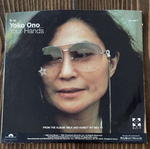 John Lennon - Borrowed Time w/ Yoko Ono 1984 Polydor 45 RPM 7" Record - Picture 2 of 4