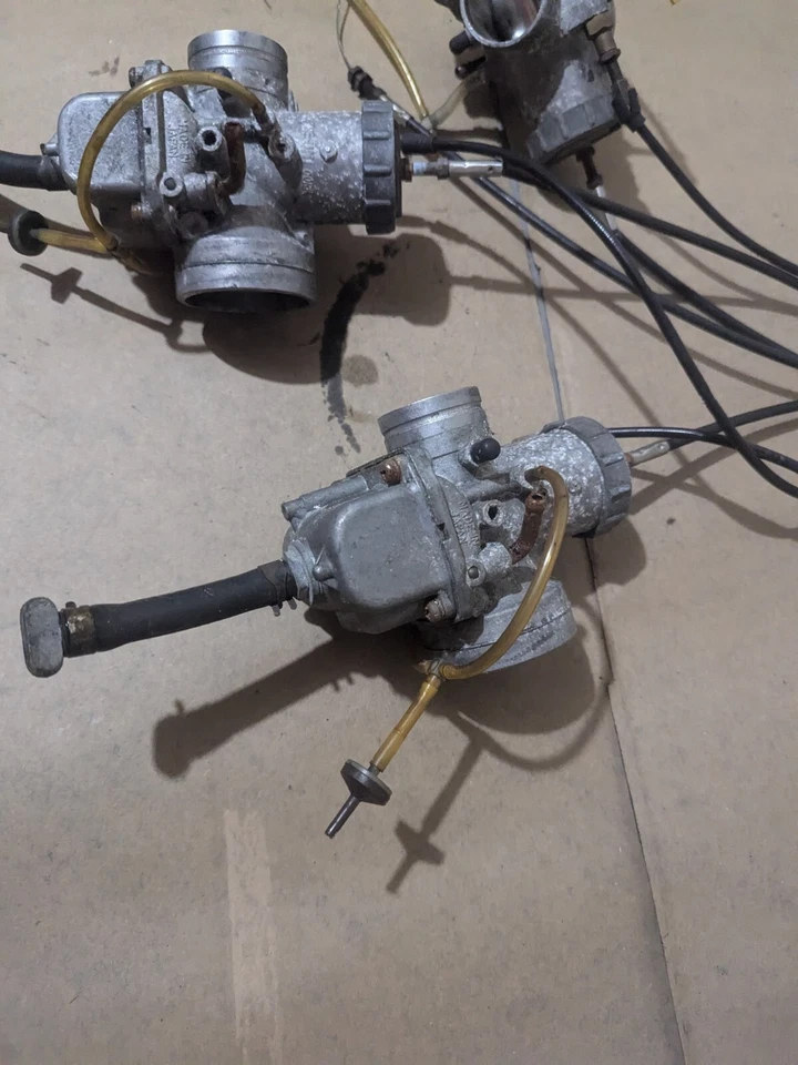 1997 POLARIS XCR xc XLT 600 triple wedge OEM MIKUNI carbs carburetors set - Image 2 of 4