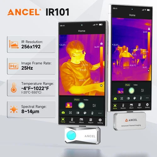 Thermal Imaging Camera IR Resolution 256X192 25Hz Frame Rate Android USB-Type-C - Picture 14 of 19