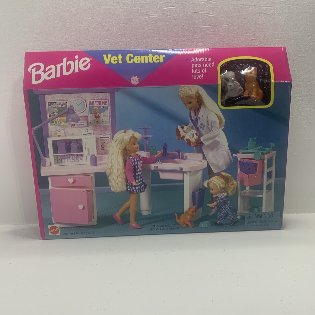 Mattel 1997 Barbie Doll Love 'N Care Vet Center NEW SEALED