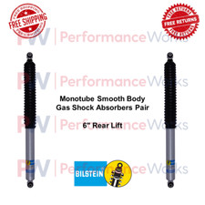 Bilstein B8 5125 Monotube Smooth Body Gas Shock Absorbers Pair 6 Rear Lift
