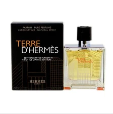 TERRE D'HERMES PURE PERFUME H BOTTLE LIMITED EDITION SPRAY 75ML NIB - HE38874