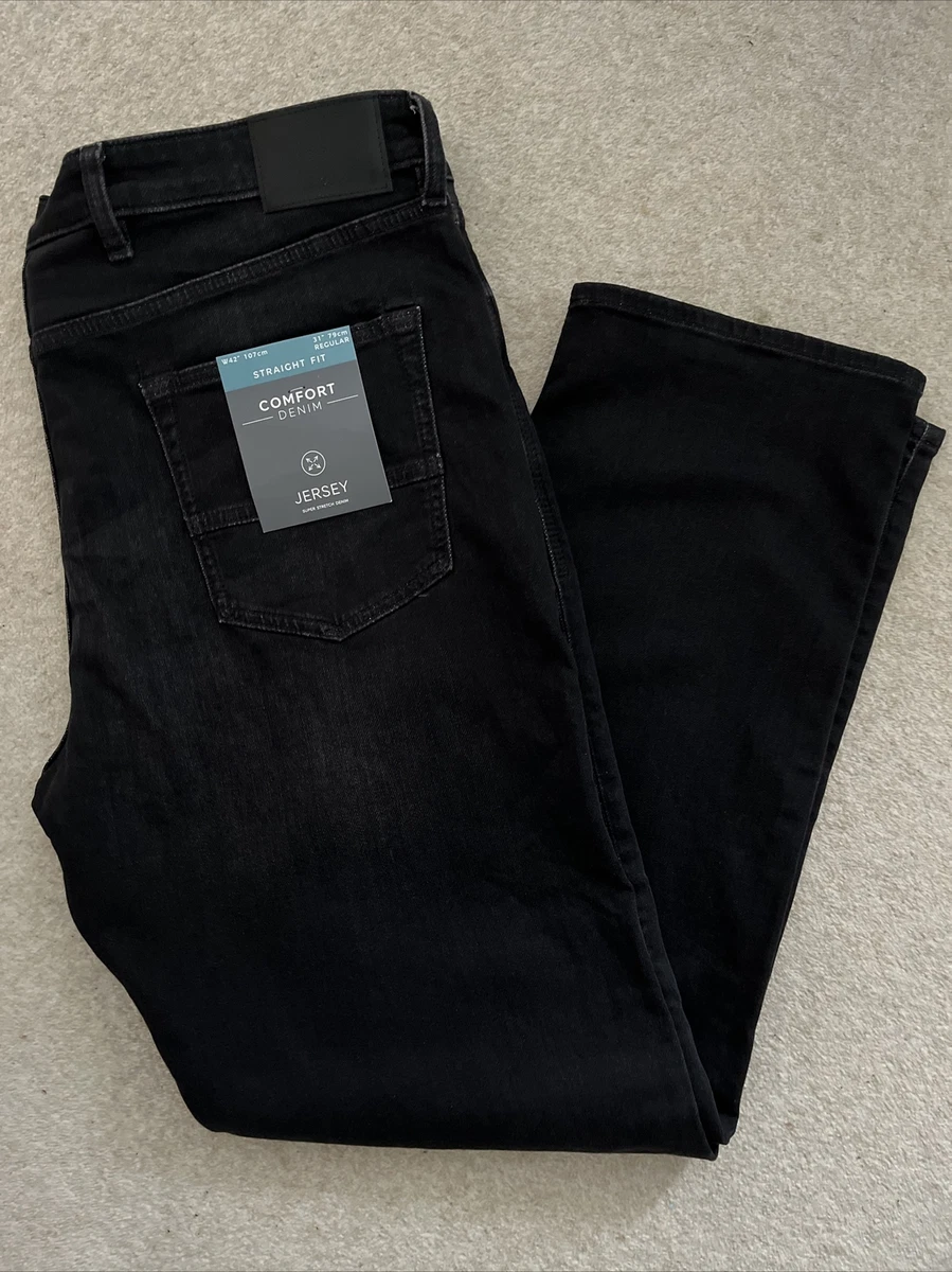 Mens black hotsell jeans 42 waist