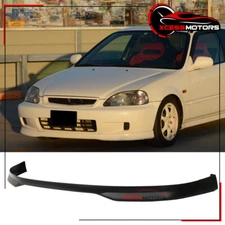 Fits 99-00 Honda Civic JDM T-R Style Front Bumper Lip Lower Spoiler Unpainted PP