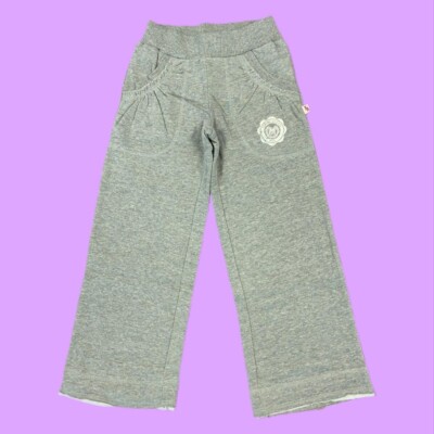 FILA True Retro Kinder Sportswear Jogginghose, Distressed Saum, grau, Alter 5, 110 cm