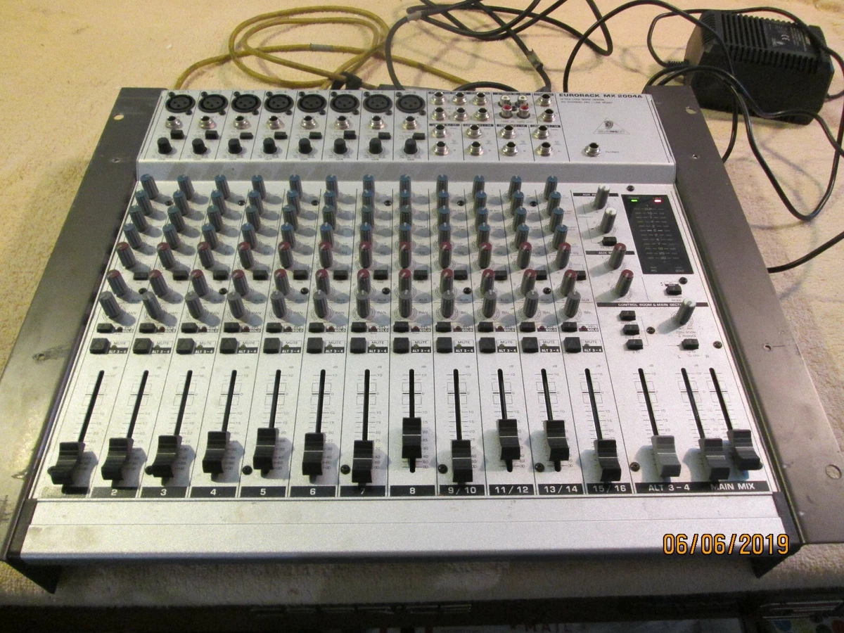 EURORACK MX2004A-BEHRINGER, 20-Channel, 4-Bus Mixing Console | eBay