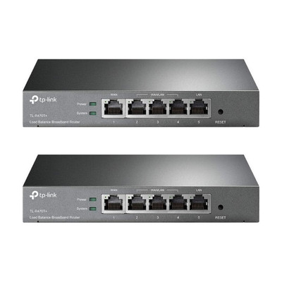 2er TP-Link TL-R470T+ Loadbalance Breitbandrouter Single-Band Router 10/100M LAN