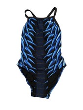 Women  s TYR Warbird Diamondfit Blue Swimsuit Size 28