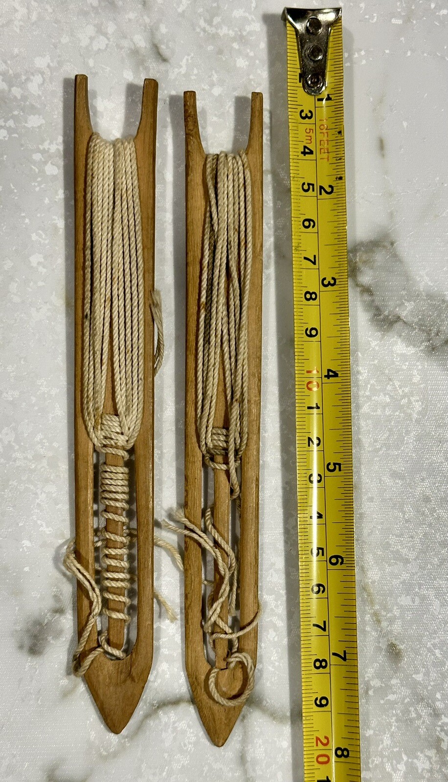 Vintage Antique Fishing Net Repair Tool, Fish Netting Needle Shuttle