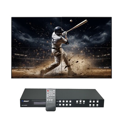 OREI 4x4 4K HDMI Matrix: Video wall control, Multiview, UHD-44MVW
