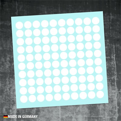 100 Stk. Klebepunkte vers. farben 5mm Büro Inventur Wetterfest UV Stabil SKP05