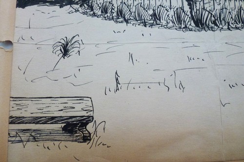 Original 1946 Pen & Ink Artwork, Governor's Mansion, Columbia, South Carolina - Picture 5 of 10