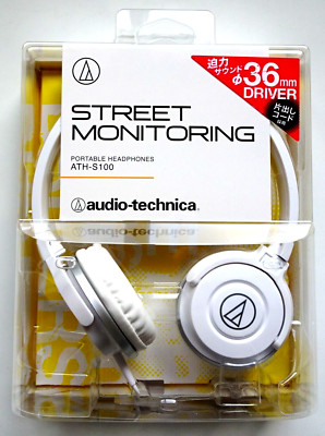 Audio Technica Portable Headphone White ATH-S100 code length m