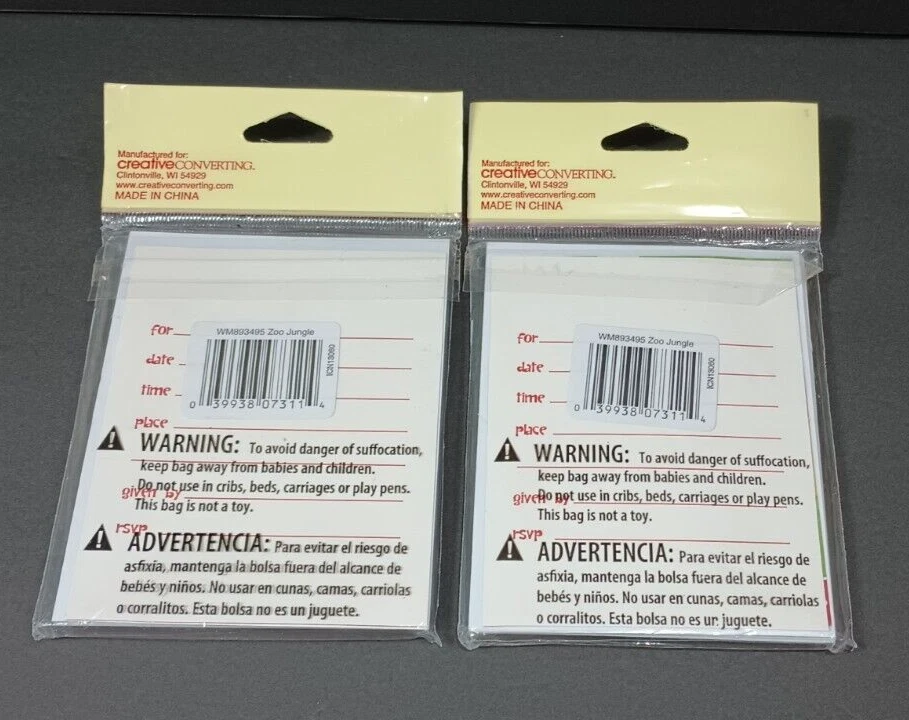 Zoo Jungle Safari Animals Cute Kids 1st Birthday Party Invitations w/Envelopes - Image 2 of 4