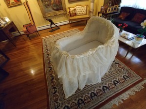 Antique Bassinet Completly Redone Reduced Price Ebay