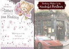 Partner Birthday Card Various Designs To Choose From. Male & Female Cards