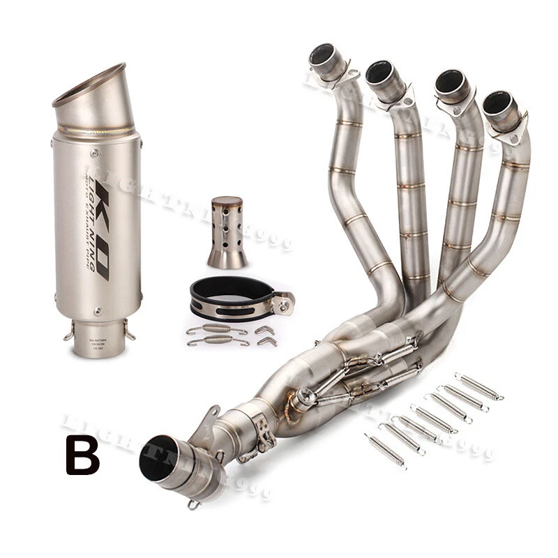 For Kawasaki Z1000 2010-2023 Complete Exhaust System Header Muffler Pipe Slip on - Image 3 of 4