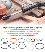 Fits for 3 1/2” Bore Cyl 8” Stroke Hydraulic Cylinder Seal Kit Part #50017623