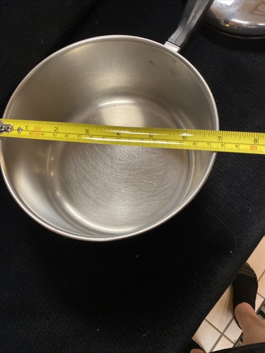 FARBERWARE Aluminum 2 Quart Sauce PAN With Lid USA VGUC - Imagen 6 de 7