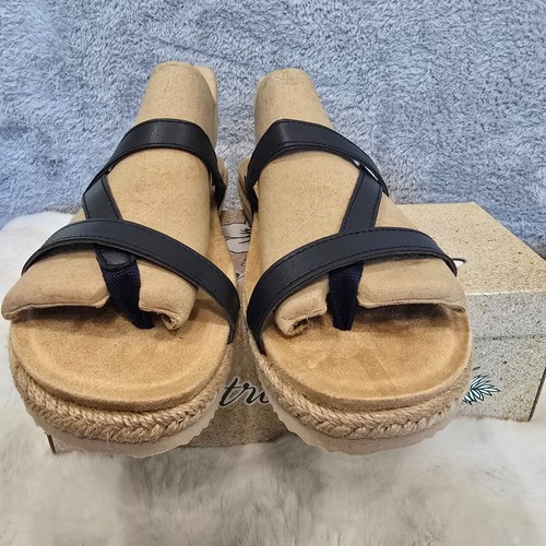 Sandali Easy Street Song blu navy ecopelle donna taglia 10 N stretti nuovi con scatola - Foto 7 di 8