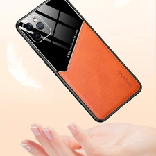 For iPhone 17 16 15 14 13 12 11 Pro Max Slim Magnetic Leather Case Rugged Cover