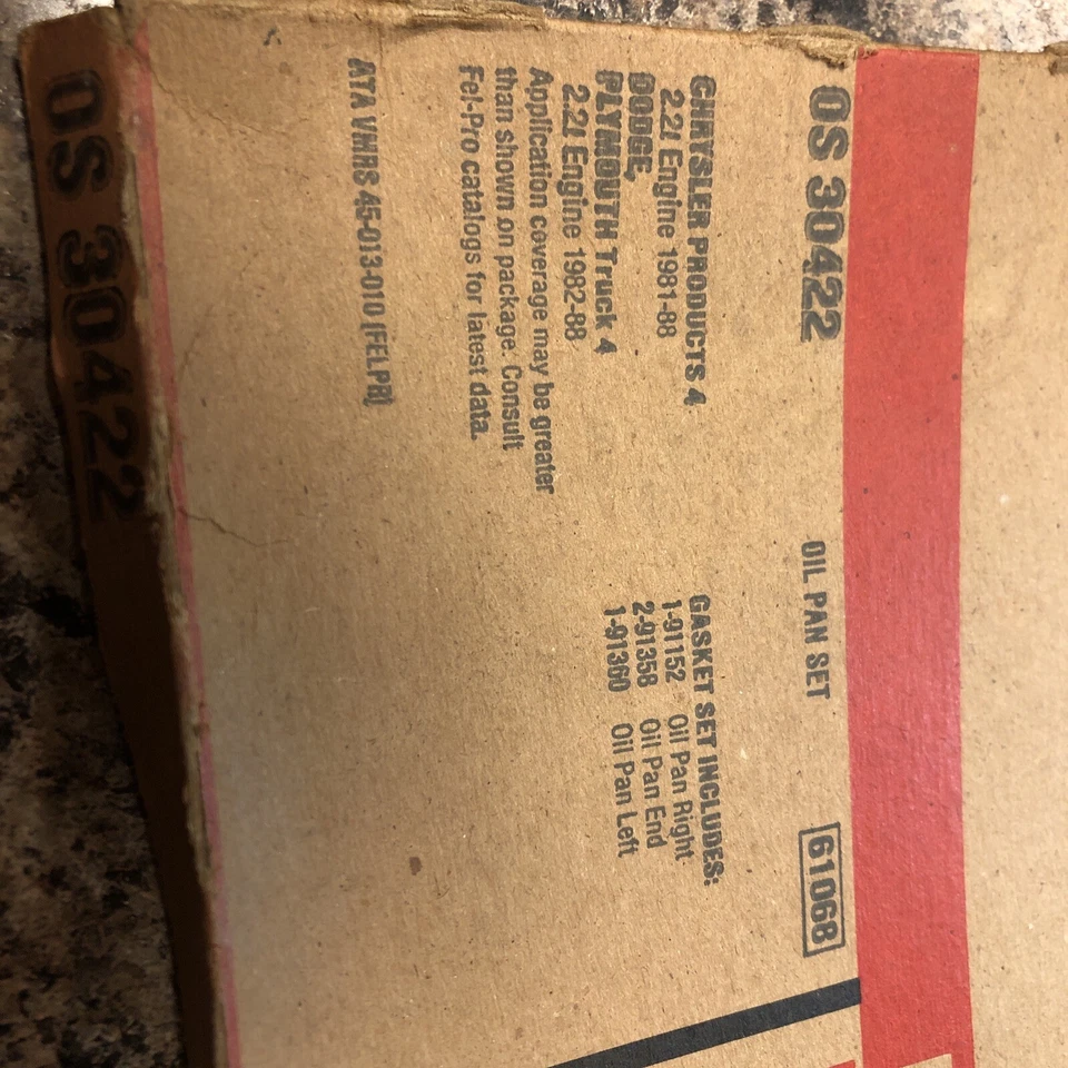 Новый из старых запасов Fel-Pro OS30422 набор поддонов для масла F+S! - Изображение 2 из 4