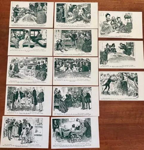 A/S Charles Dana Gibson Lot of 13 Vintage Postcards; The Education of Mr. Pipp