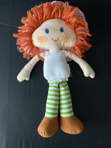 Strawberry Shortcake 15" Rag Doll #2 Vintage Kenner 1980s Cloth Plush Yarn Hair - Picture 10 of 23