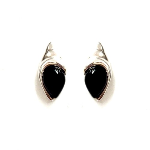 Whitby Jet in 925 Sterling Silver Studs