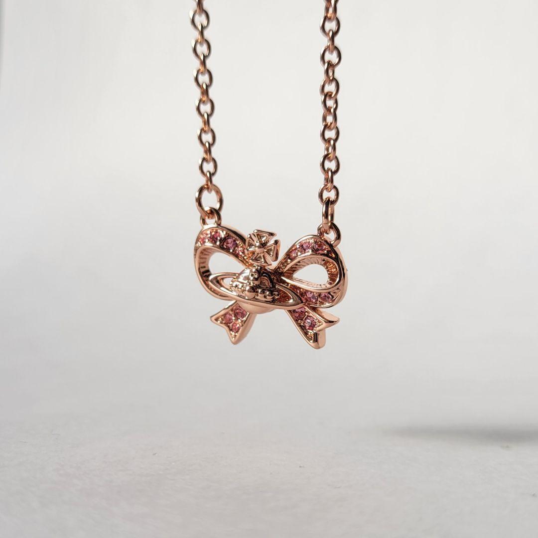 ●VVV● Diva Ribbon Heart Surgical Chain Necklace 25SSNK119M s-l1200.jpg